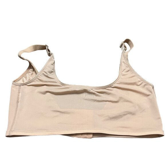 Yummie Tummie Womens Nude Nylon Push Up Hook Front Shapewear Bra Size XL - Picture 2 of 3